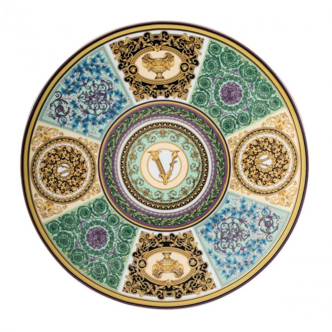 베르사체 Service 접시 33 cm Barocco Mosaic Versace Service Plate 33 cm Barocco Mosaic 02438