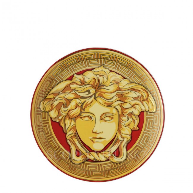 베르사체 브레드 접시 메두사 Amplified 골든 Coin Versace Bread Plate Medusa Amplified Golden Coin 02417