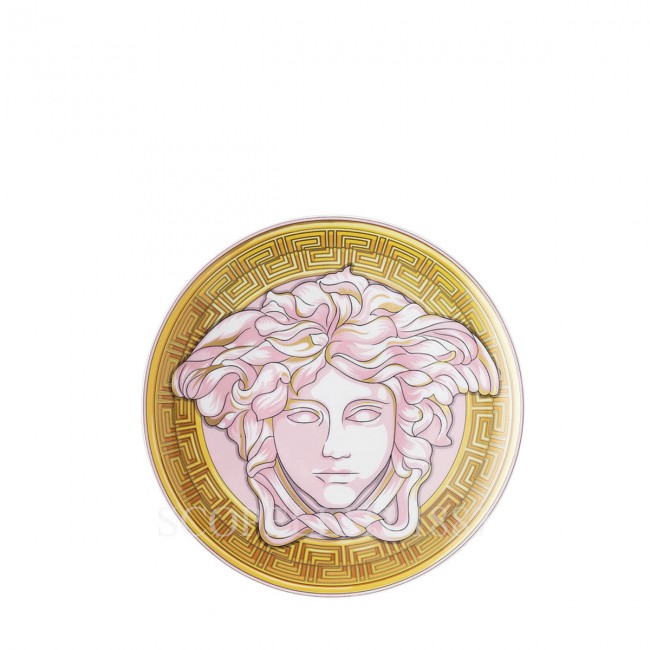 베르사체 브레드 접시 메두사 Amplified 핑크 Coin Versace Bread Plate Medusa Amplified Pink Coin 02410