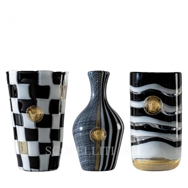 베르사체 Venini Set of 3 화병 꽃병 리미티드 에디션 NEW Versace Venini Set of 3 Vases Limited Edition NEW 02324