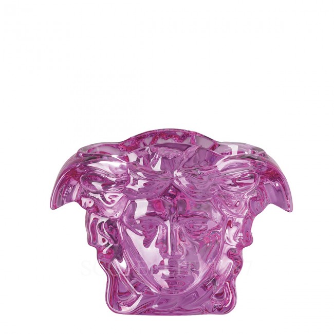 베르사체 NEW 화병 꽃병 19 cm 핑크 메두사 Grande 크리스탈 Versace NEW Vase 19 cm Pink Medusa Grande Crystal 02313