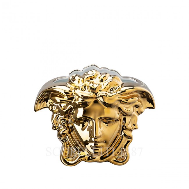 베르사체 화병 꽃병 15 cm 골드 메두사 Grande Versace Vase 15 cm Gold Medusa Grande 02280
