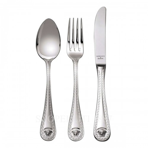 베르사체 Dinner Spoon 메두사 커트러리 실버 접시 Versace Dinner Spoon Medusa Cutlery Silver Plated 02212