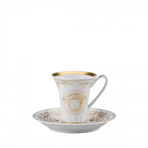 베르사체 6 에스프레소 컵S and 소서 Gift Set 메두사 Gala 골드 Versace 6 Espresso Cups and Saucers Gift Set Medusa Gala Gold 02141