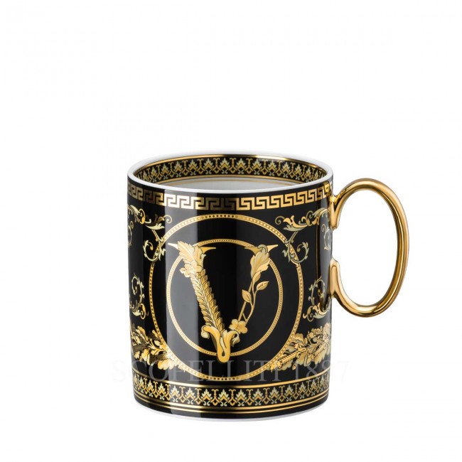 베르사체 머그 Virtus Gala 블랙 Versace Mug Virtus Gala Black 01975
