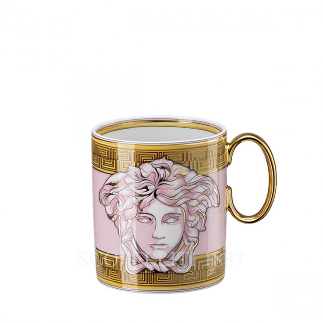 베르사체 머그 with handle 메두사 Amplified 핑크 Coin Versace Mug with handle Medusa Amplified Pink Coin 01966