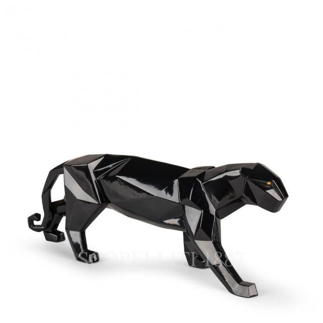 LLADROE Panther Figurine 블랙 Glazed LladrOE Panther Figurine Black Glazed 01925
