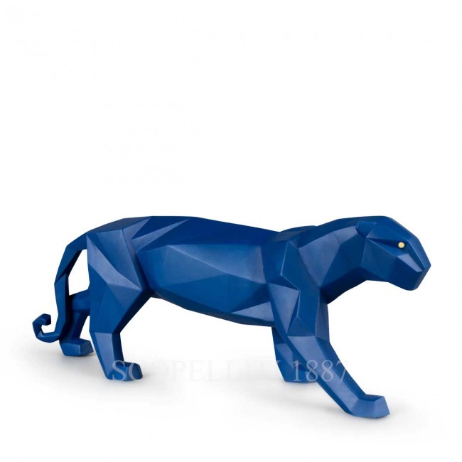 LLADROE Panther Figurine 블루 Matte LladrOE Panther Figurine Blue Matte 01923