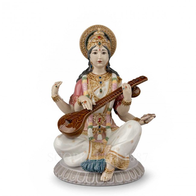 LLADROE Goddess Saraswati Figurine LladrOE Goddess Saraswati Figurine 01922