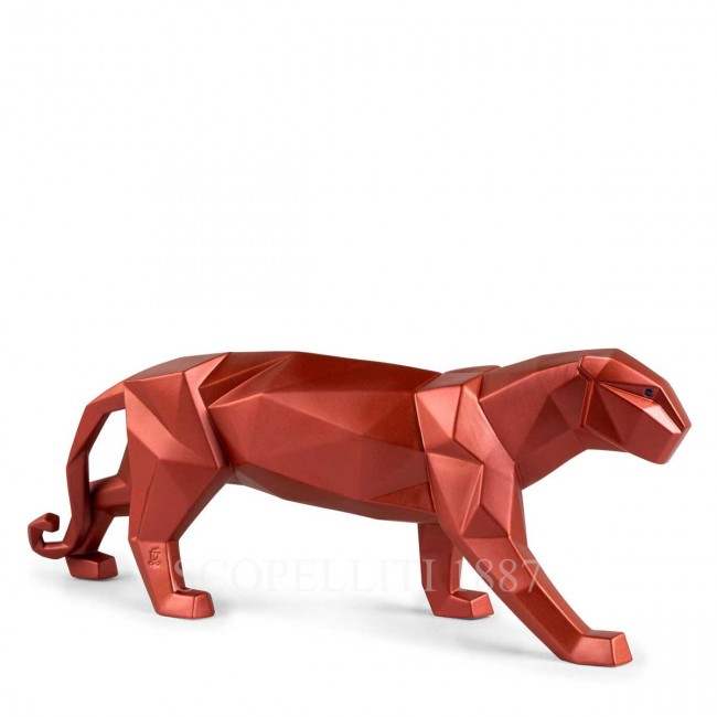 LLADROE Panther Figurine 메탈릭 Red LladrOE Panther Figurine Metallic Red 01917