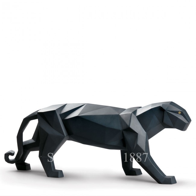 LLADROE Panther Figurine 블랙 matte LladrOE Panther Figurine black matte 01908