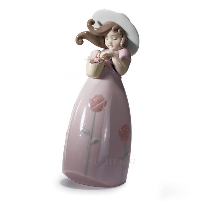 LLADROE Little 로즈 포셀린 Figurine LladrOE Little Rose Porcelain Figurine 01902