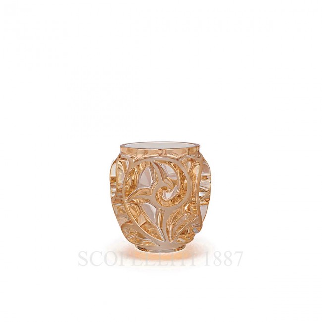 LALIQUE Tourbillons Small 화병 꽃병 골드 Luster Lalique Tourbillons Small Vase Gold Luster 01814