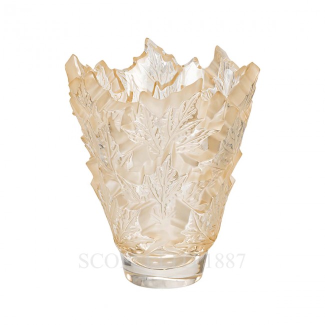 LALIQUE Champs-Elysees 화병 꽃병 골드 Luster Lalique Champs-Elysees Vase Gold Luster 01809