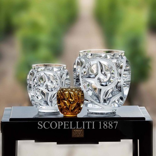 LALIQUE Tourbillons Small 화병 꽃병 Amber Lalique Tourbillons Small Vase Amber 01802