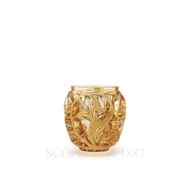 LALIQUE Tourbillons Small 화병 꽃병 Amber Lalique Tourbillons Small Vase Amber 01802
