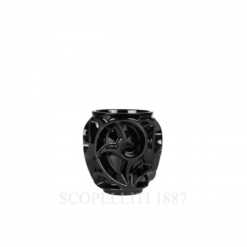 LALIQUE Tourbillons Small 화병 꽃병 블랙 Lalique Tourbillons Small Vase Black 01801
