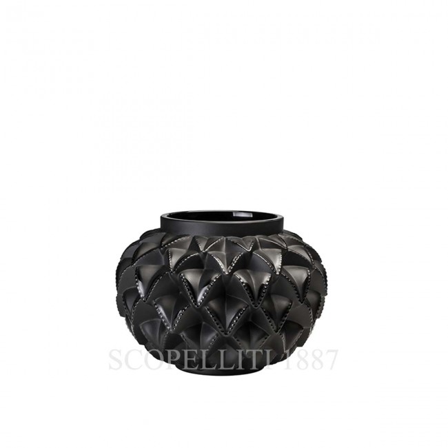 LALIQUE Languedoc Small 화병 꽃병 블랙 Lalique Languedoc Small Vase Black 01795