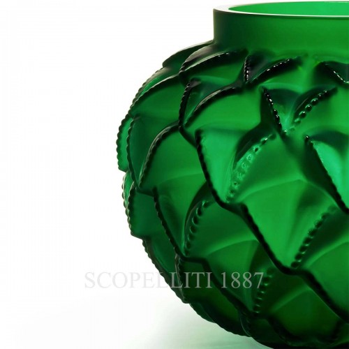 LALIQUE Languedoc Small 화병 꽃병 그린 Lalique Languedoc Small Vase Green 01794