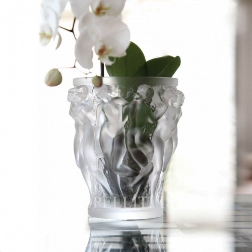 LALIQUE Bacchantes 크리스탈 화병 꽃병 Clear Lalique Bacchantes Crystal Vase Clear 01786