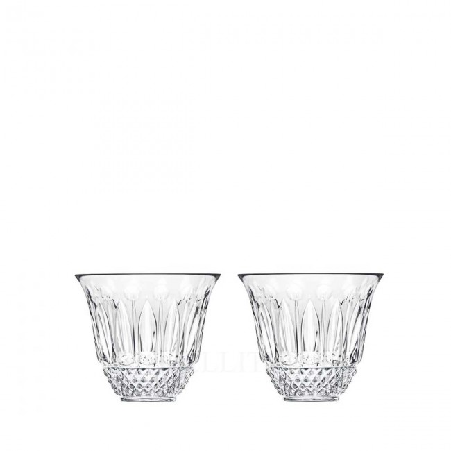 SAINT LOUIS Tommy Set of 2 Flared 텀블러 Clear Saint Louis Saint Louis Tommy Set of 2 Flared Tumblers Clear 01691