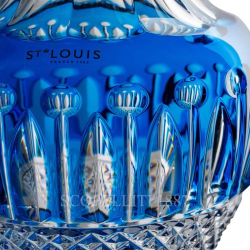 SAINT LOUIS Tommy 크리스탈 화병 꽃병 라이트 블루 Saint Louis Saint Louis Tommy Crystal Vase Light Blue 01668