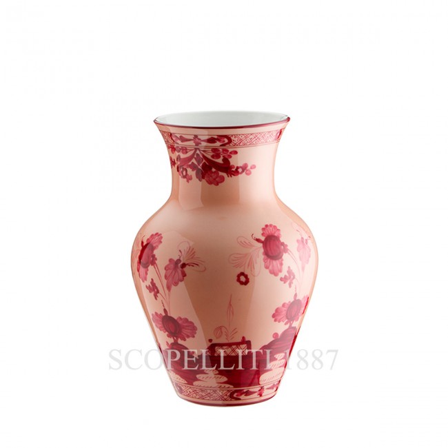 GINORI 1735 Small Ming 화병 꽃병 오리엔트E Italiano Vermiglio Ginori 1735 Small Ming Vase Oriente Italiano Vermiglio 01470