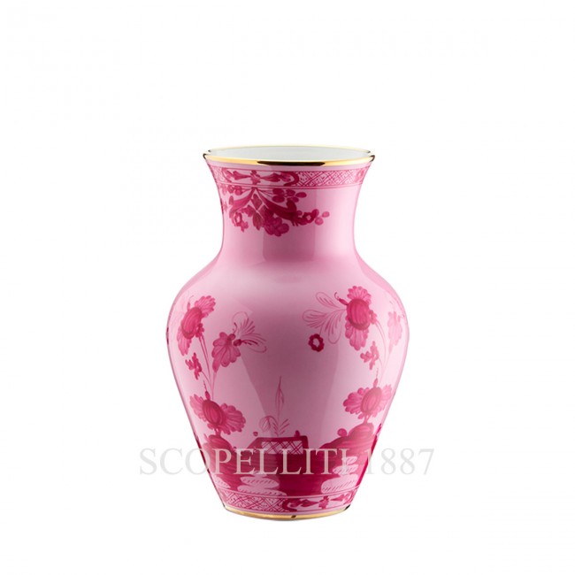 GINORI 1735 Ming 화병 꽃병 Small 오리엔트E Italiano Porpora Ginori 1735 Ming Vase Small Oriente Italiano Porpora 01449