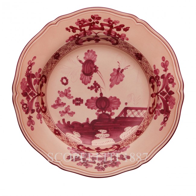 GINORI 1735 Round Flat 플래터 오리엔트E Italiano Vermiglio Ginori 1735 Round Flat Platter Oriente Italiano Vermiglio 01249