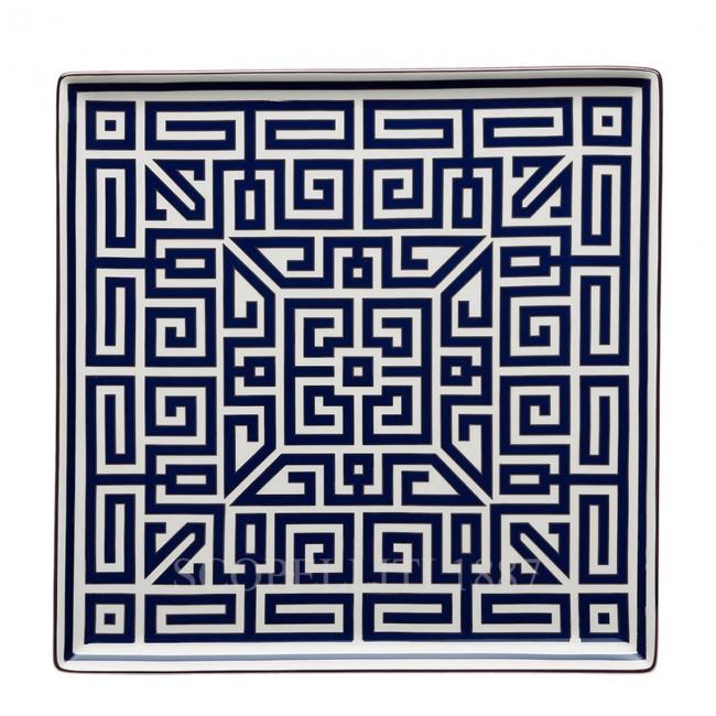 GINORI 1735 Vide Poche 사각 스퀘어D 접시 Labirinto 블루 Ginori 1735 Vide Poche Squared Plate Labirinto Blue 01198