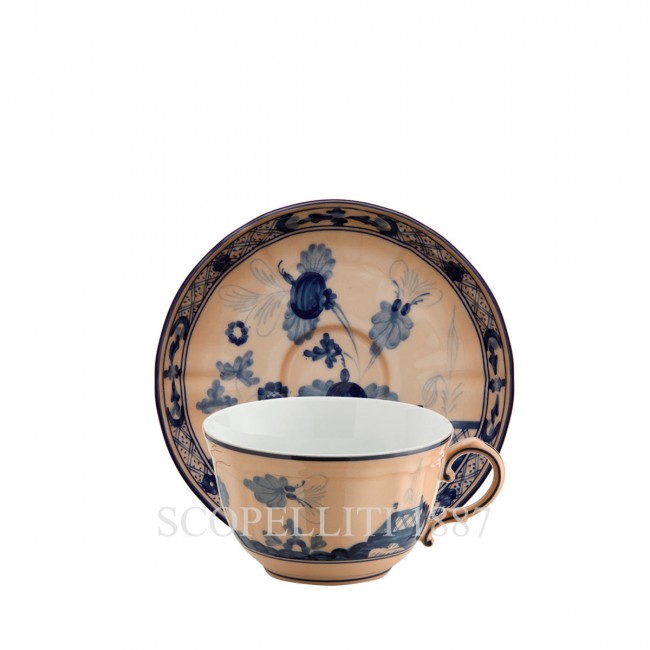 GINORI 1735 티 컵앤소서 오리엔트E Italiano Cipria Ginori 1735 Tea Cup and Saucer Oriente Italiano Cipria 01000