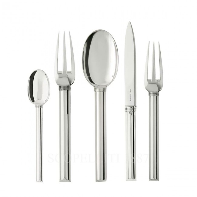 PUIFORCAT Cannes 5 피스 P레이스 Setting Sterling 실버 커트러리 Puiforcat Cannes 5 Piece Place Setting Sterling Silver Cutlery 00886