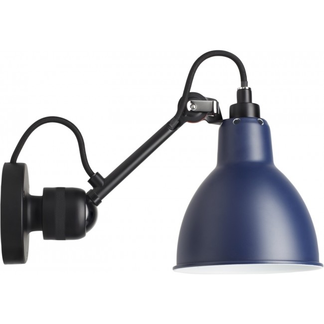 DESIGN OUTLET DCW E에디션S - 램프 그라스 N°304 벽등 벽조명 블랙 - 블루 - ROUND DESIGN OUTLET DCW EEDITIONS - LAMPE GRAS N°304 WALL LAMP BLACK - BLUE - ROUND 16726