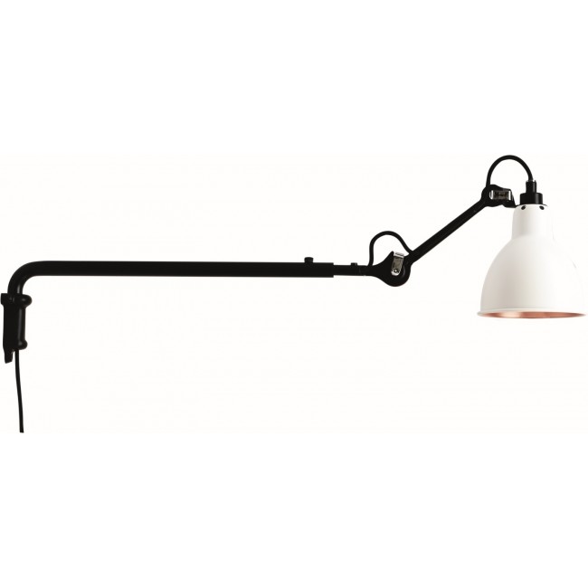 DESIGN OUTLET DCW E에디션S - 램프 그라스 N°203 벽등 벽조명 - 화이트/코퍼 - ROUND DESIGN OUTLET DCW EEDITIONS - LAMPE GRAS N°203 WALL LAMP - WHITE/COPPER - ROUND 16724