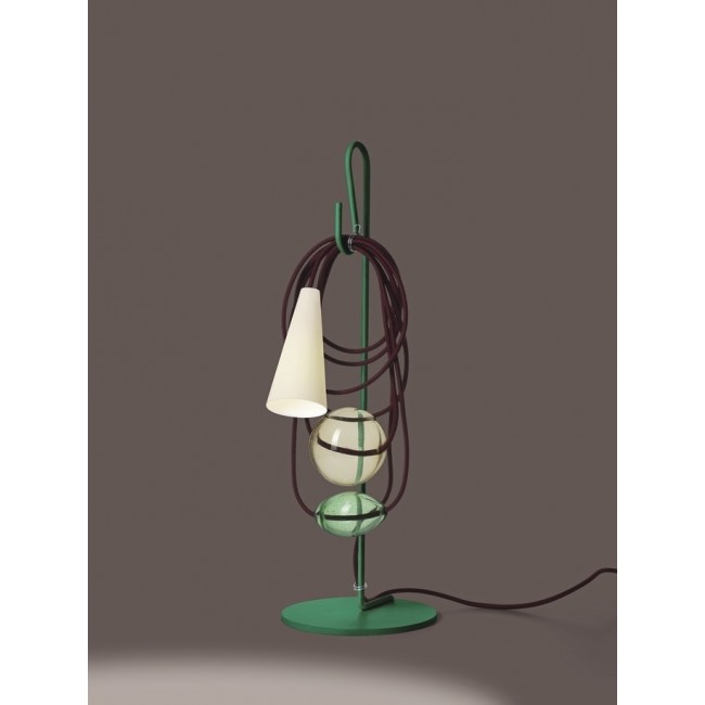 DESIGN OUTLET 포스카리니 - FILO 테이블조명/책상조명 - 그린/퍼플 DESIGN OUTLET FOSCARINI - FILO TABLE LAMP - GREEN/PURPLE 14333