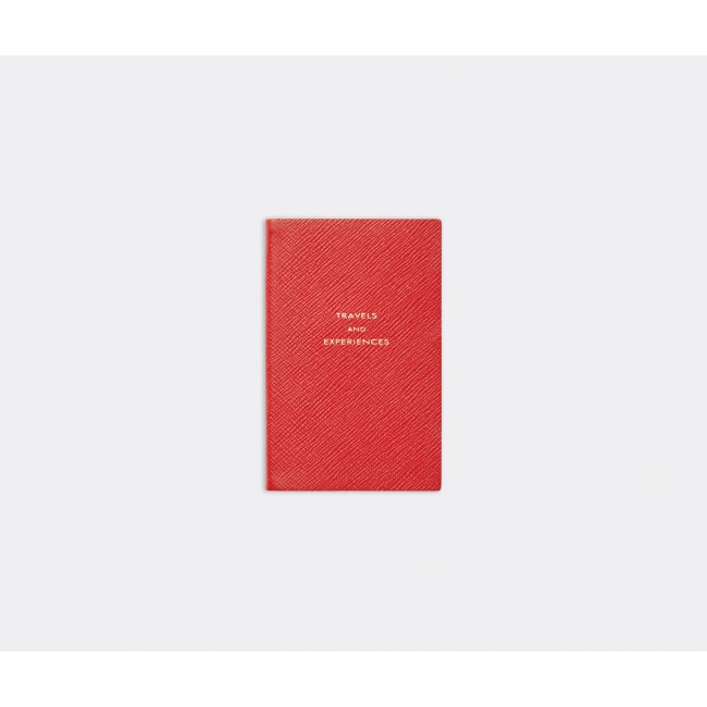 스마이슨 Travels and Experiences notebook scarlet red Smythson Travels and Experiences notebook  scarlet red 00322