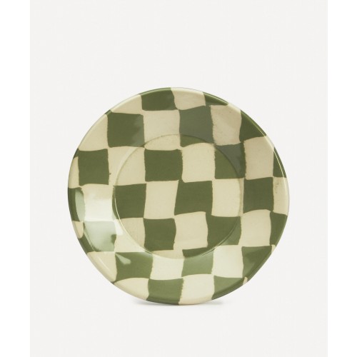 헨리 홀랜드 스튜디오 그린 and 화이트 Checkerboard Tea 컵 세트 Henry Holland Studio Green and White Checkerboard Tea Cup Set 00507