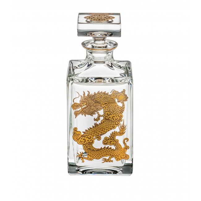 비스타 알레그레 크리스탈 골든 Dragon Whisky 디캔터 (800ml) Vista Alegre Crystal Golden Dragon Whisky Decanter (800ml) 06357
