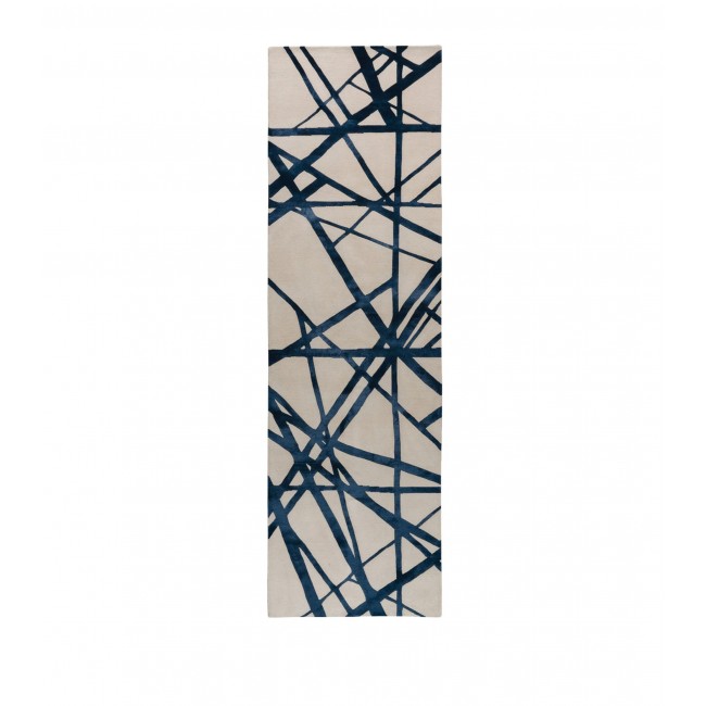 The Rug Company x Kelly Wreastler Channels Indigo Runner (3.05m x 0.84m) The Rug Company x Kelly Wreastler Channels Indigo Runner (3.05m x 0.84m) 06221