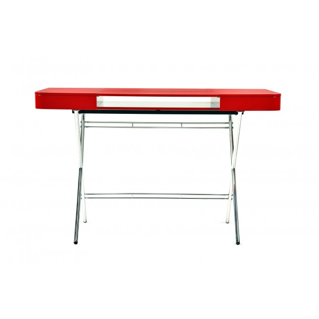 Adentro Cosimo Desk with Red 글로시 래커 Top by M아르코 Zanuso Jr. for 2017 00217