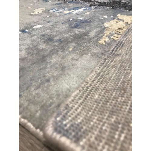 IKT Handmade Indian 울 and 실크 New York Carpet by 28183