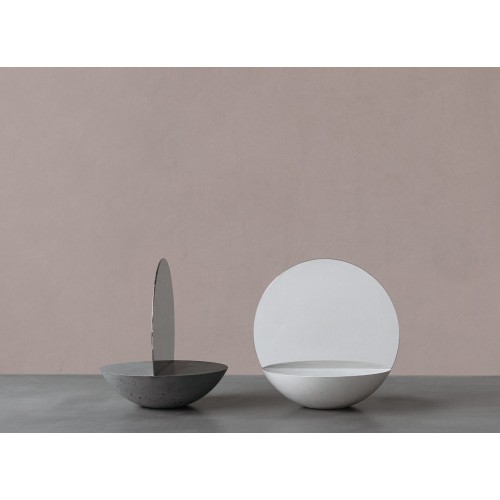 Forma e Cemento Concrete D30 더블-사이드D 거울 by Valerio Ciampicacigli for 25722