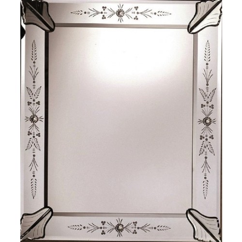 FRATELLI TOSI 19th Century 프렌치 Style Pulcinella Murano 글라스 거울 fro. 24967