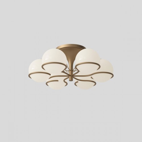 Gino Sarfatti (Designer)   에스텝 (Manufacturer) 모델 2042/6 Lamp with 샴페인 Mount by 22232