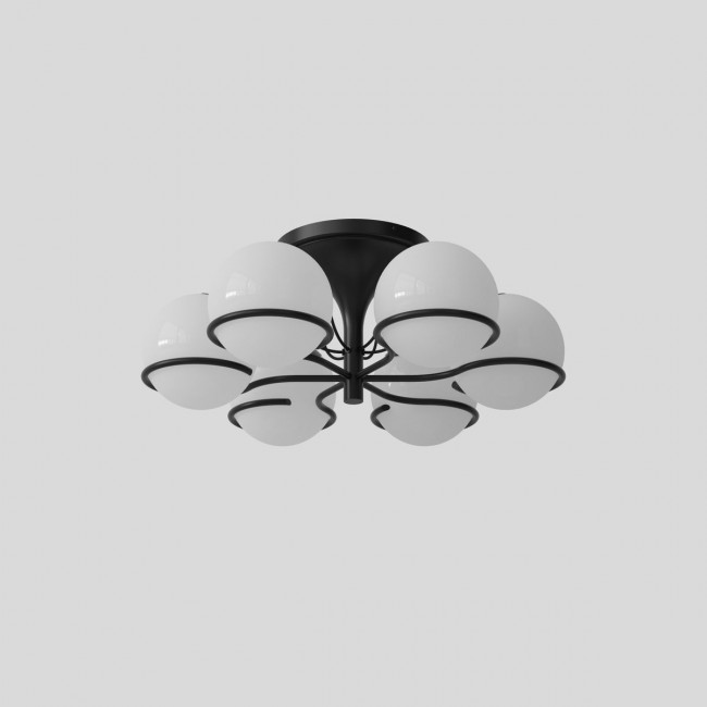 Gino Sarfatti (Designer)   에스텝 (Manufacturer) 모델 2042/6 Lamp with 샴페인 Mount by 22232