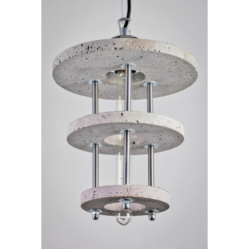 Galaeria Factory Levels 3CBA Grey Concrete Lamp by Adrian Purgał for 21817