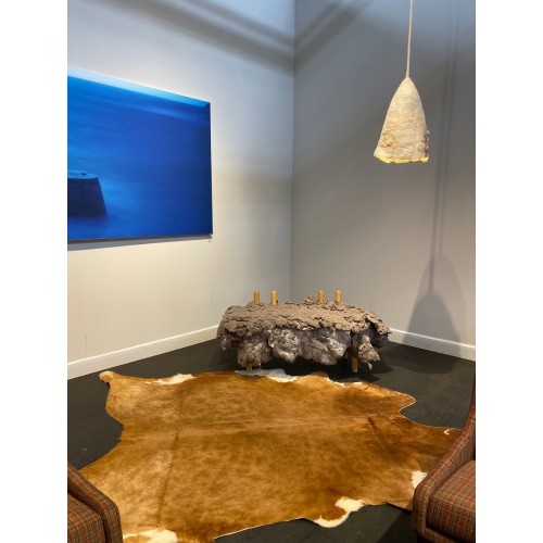 Ines Schertel Untitled 실크 and Felted 울 Hanging Lamp by Brasil 2019 21410