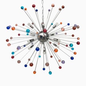 Made Murano Glass Huge Multicolour “Star” 글라스 Sputnik 샹들리에 fro. 19482