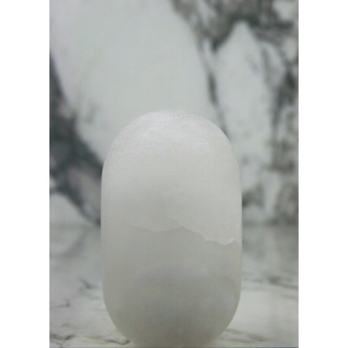Krzywda Polished 네츄럴 브라스 PA-01 Arch Lamp with Translucent 화이트 Alabaster Diffuser by Edouard Sankowski for 17951