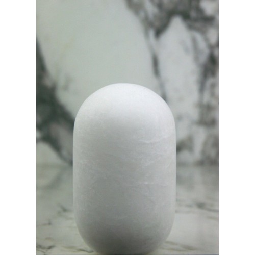 Krzywda Polished 네츄럴 브라스 PA-01 Arch Lamp with Translucent 화이트 Alabaster Diffuser by Edouard Sankowski for 17951